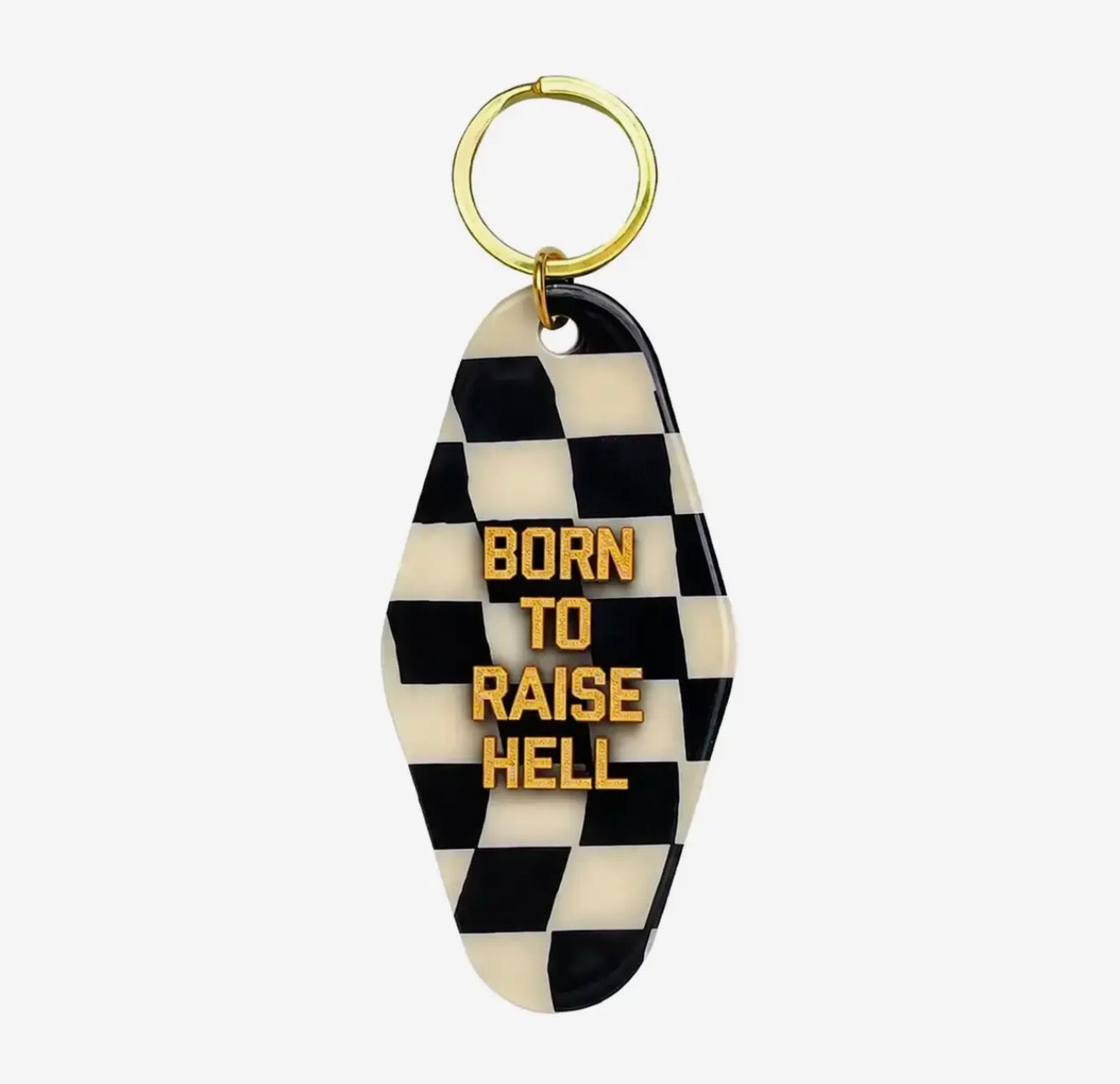 Born To Raise Hell Motel Keychain